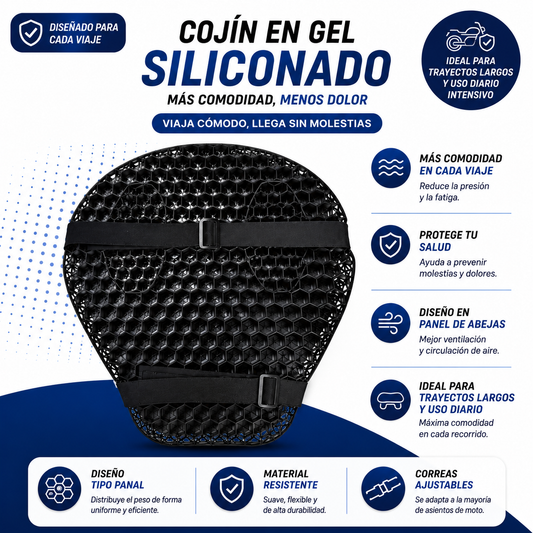 COJÍN EN GEL PARA MOTO